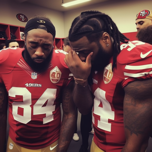 49ers players crying emotional scene 49ers players crying emotional scene