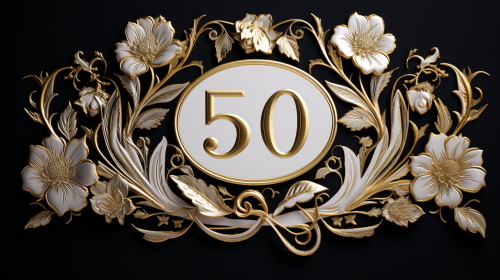 Wedding anniversary title card design