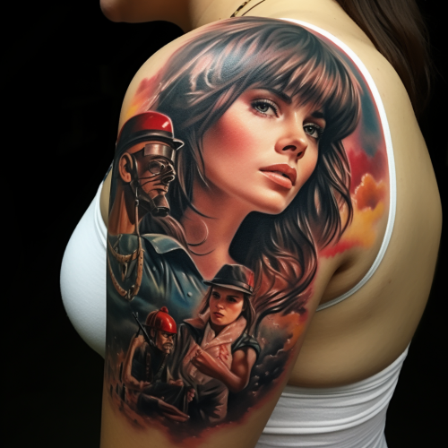 Nostalgic 90s Tattoo Artwork