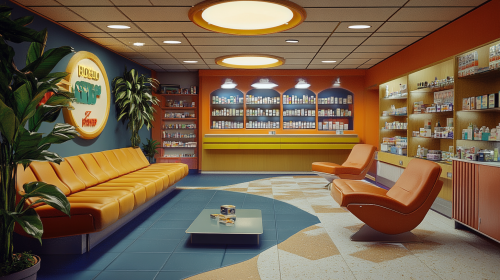 A 1970s Groovy Pharmacy and Lounge Business