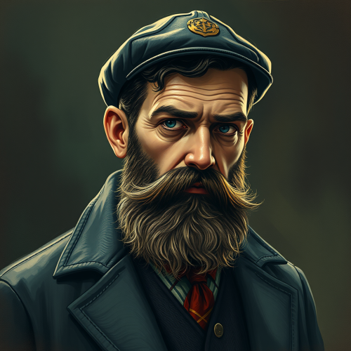 A 30-year-old Bearded Male Investigator from 1920s.