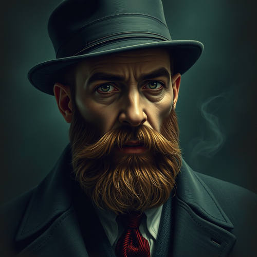 A 30 year old bearded male investigator.