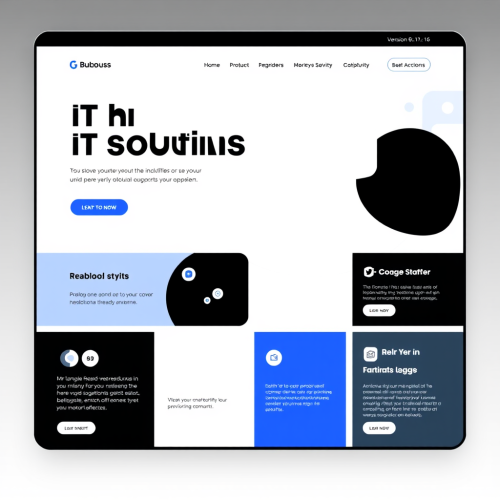 A Bauhaus-Style IT Solutions Company Website