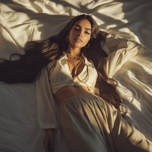 A Beautiful Arabian Woman in Modern Clothes