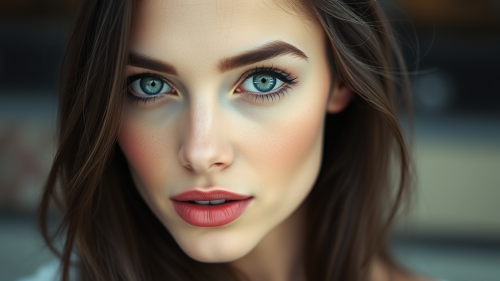 A Beautiful Brunette Woman Photographed in 8K