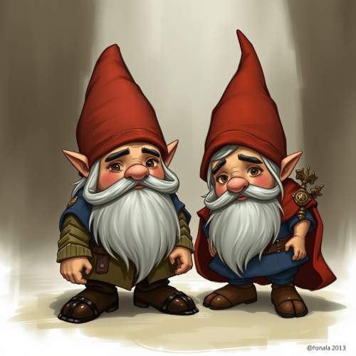 A Black-Haired, Beardless Male Gnome from D&D