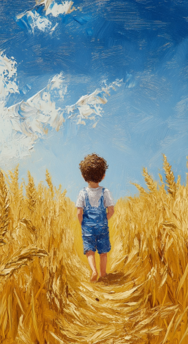 A Boy's Journey Through Greek Wheatfields