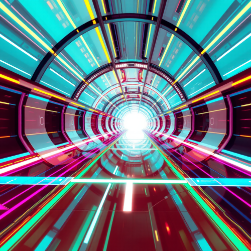 A Bright, Abstract, Futuristic Image A Bright, Abstract, Futuristic Image