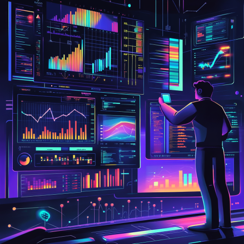 A Business Professional Analyzing Sales Data Digitally