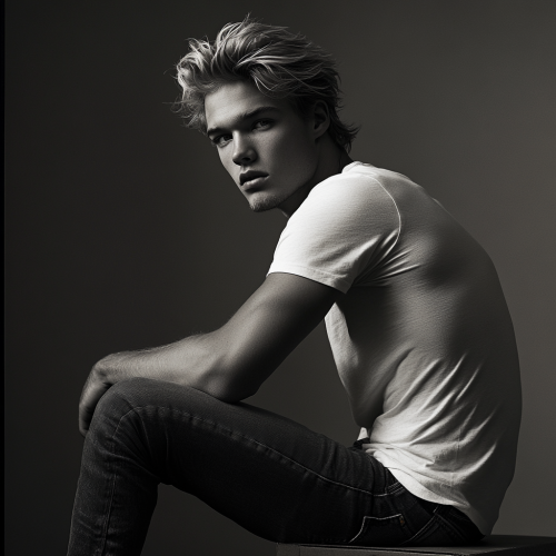 A Calvin Klein ad featuring Austin Butler