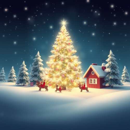 A Christmas Themed Mobile Wallpaper