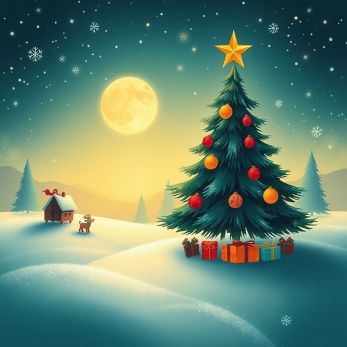 A Christmas-Themed Mobile Wallpaper