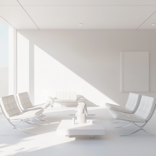 A Clean Dentist's Waiting Room with Modern Design