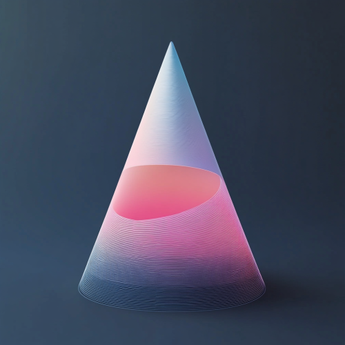 A Colorful Cone Shape in the Middle