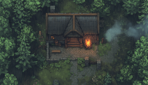 A Cozy Outpost in a Haunted, Rainy Forest