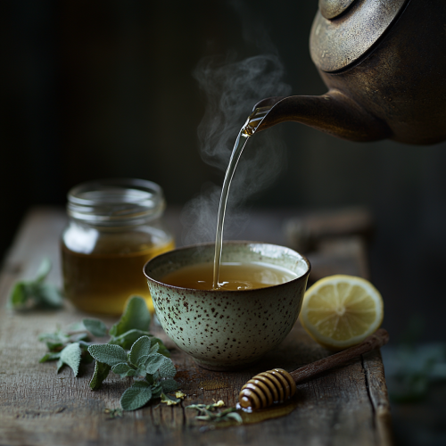A Cozy Tea Moment with Fresh Ingredients