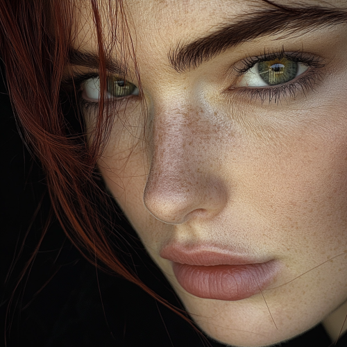 A Curious Dog Gazes into Camera