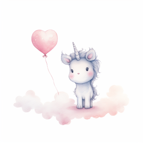 A Cute Little Unicorn in Boho Style