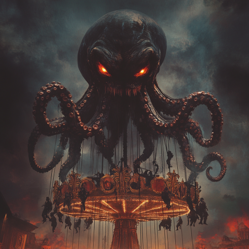 A Dark Carousel: Octopus Head and Eerie Band