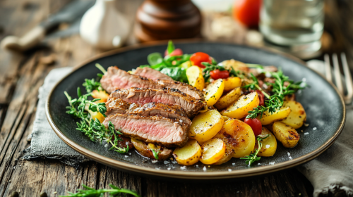 A Delicious Trout Dish with Spinach and Sweet Potatoes