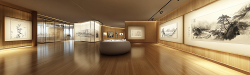 A Dynamic Paper-Based Art Exhibition in Modern Setting