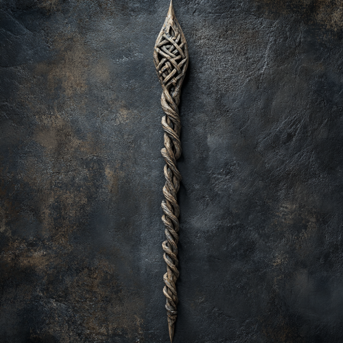 A Fancy Spear Catalog Featuring Intricate Runic Symbol