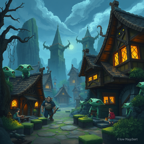 A Fantasy Goblin Village in Minecraft