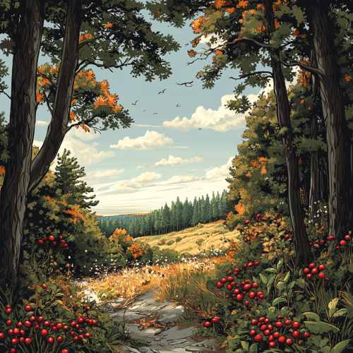 A Forest full of Animals and Trees