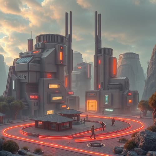 A Futuristic, Blocky Real-Life Setting