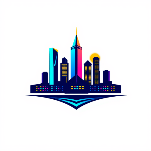 A Futuristic Multicolored Real Estate Logo Design