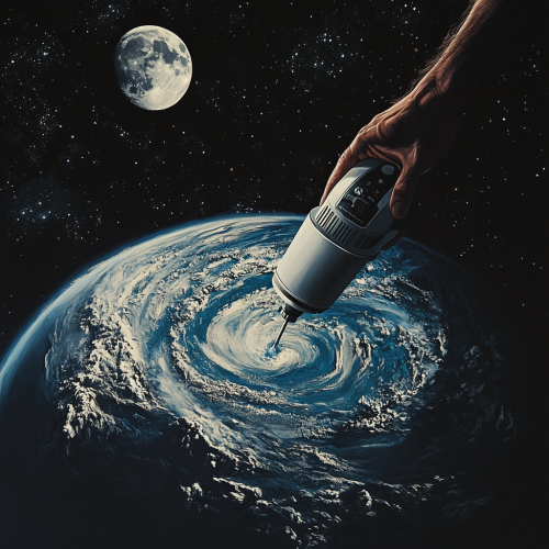 A Giant Hand Mixes Earth's Ocean like Dough