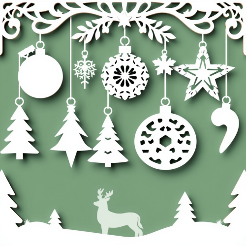 A Glowforge Christmas Ornament Design Bundle