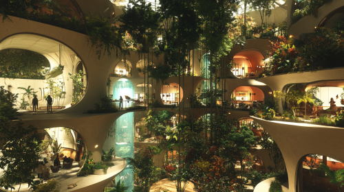 A Green Eco-Friendly Building with Unique Design