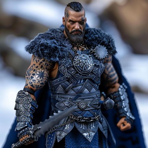 A Handsome Warrior Captain Stands Ready for Battle A Handsome Warrior Captain Stands Ready for Battle