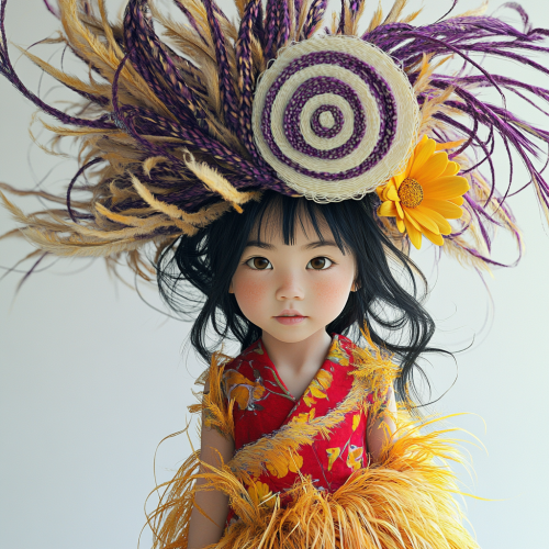 A Happy, Cool Asian Girl in Bright Outfit A Happy, Cool Asian Girl in Bright Outfit