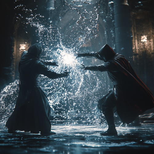 A Man Predicts Enemy's Move in Dramatic Battle