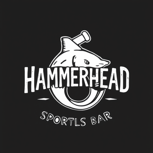 A Minimalist Logo for Hammerhead Sports Bar