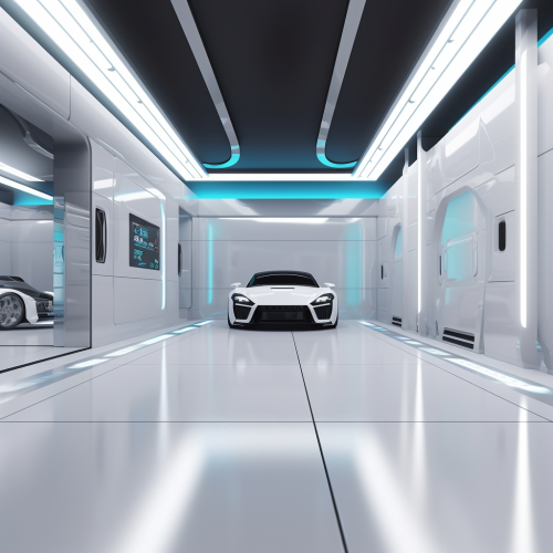 A Modern, Bright Garage with High-Tech Design