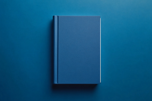 A Modern Blue Book Cover Design