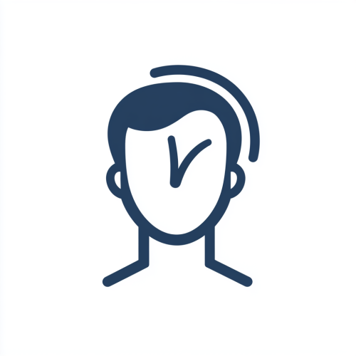A Modern Minimalist Icon for Psychological Testing Concept