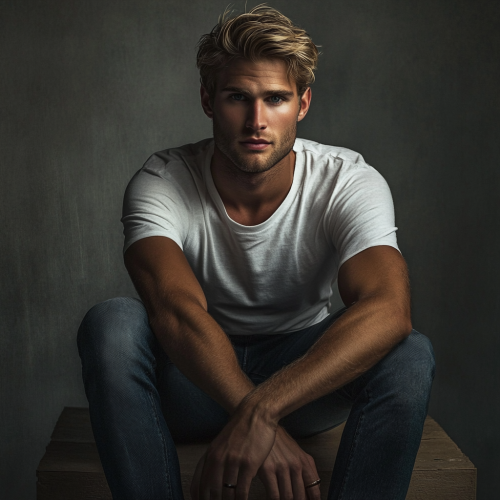 A Moody Calvin Klein Ad with Male Model