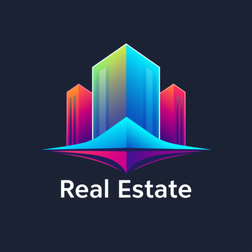 A Multicolored, Minimalist Logo for Real Estate Corp