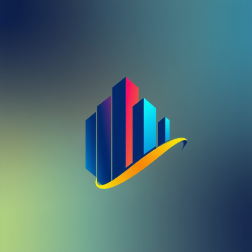 A Multicolored Futuristic Real Estate Logo