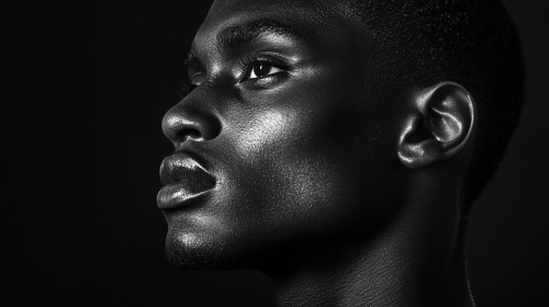 A Perfect Black and White Portrait of a Jamaican Man