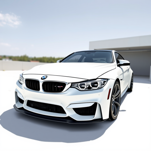 A Picture of a Cool White Car