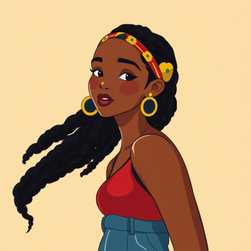 A Picture of a Young Woman from Africa.