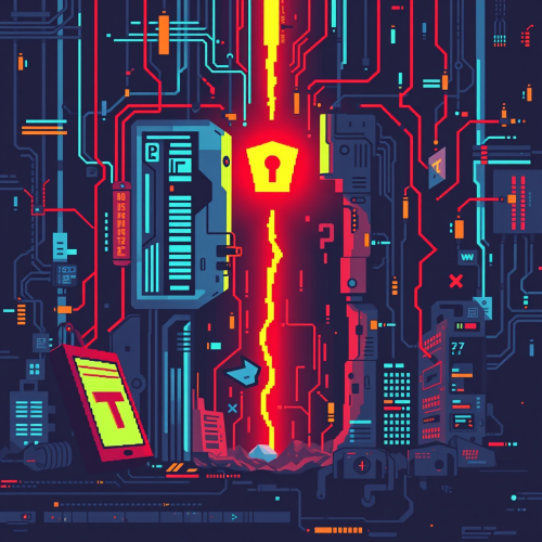 A Pixelated Illustration of Cybersecurity Skills Gap Game