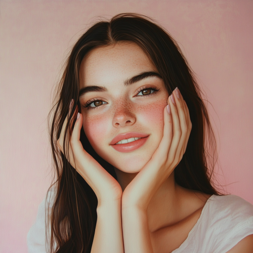 A Pretty Young Girl with Natural Beauty A Pretty Young Girl with Natural Beauty
