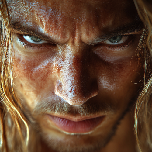 A Realistic Image of a Bad Villain Man