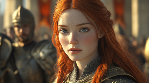 A Realistic Medieval Fantasy Princess in Her Palace